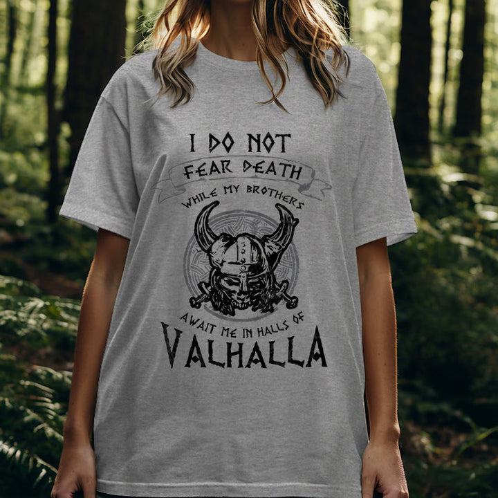 WorldNorse Do Not Fear Death Valhalla T-shirt - image 25