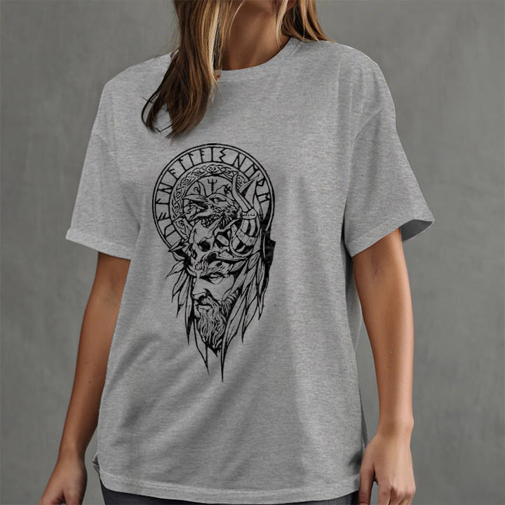 WorldNorse Vegvisir Wolve Celtic T-shirt