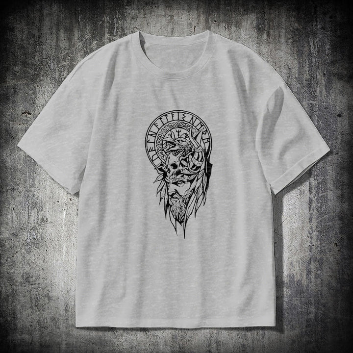 WorldNorse Vegvisir Wolve Celtic T-shirt