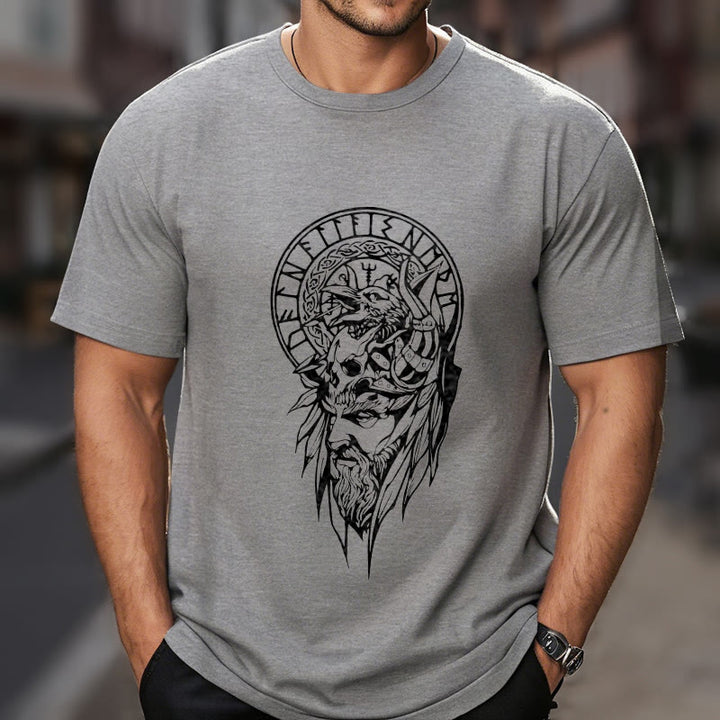 WorldNorse Vegvisir Wolve Celtic T-shirt