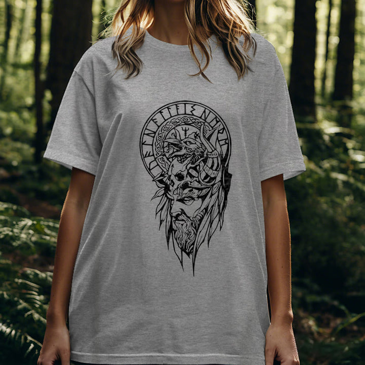 WorldNorse Vegvisir Wolve Celtic T-shirt