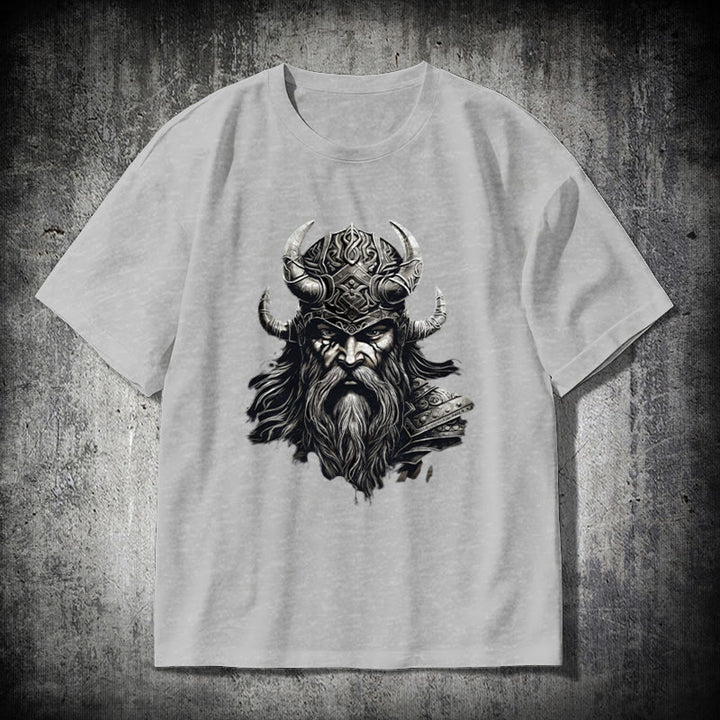 WorldNorse Odin King Viking God Warrior T-shirt - Grey - 2XL - image 18