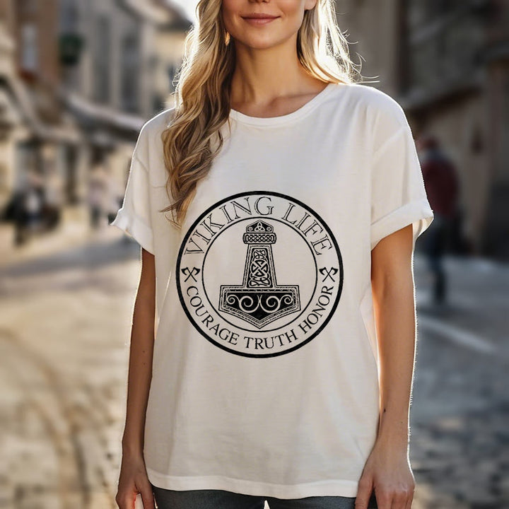 WorldNorse Viking Honor Thor's Hammer T-shirt - image 17