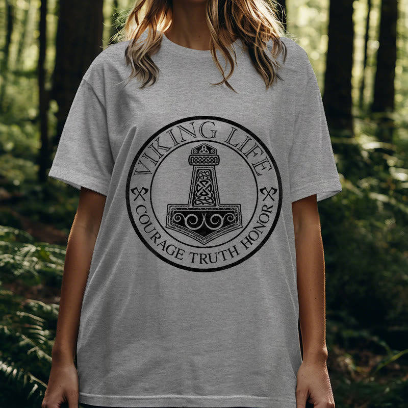 WorldNorse Viking Honor Thor's Hammer T-shirt - image 25