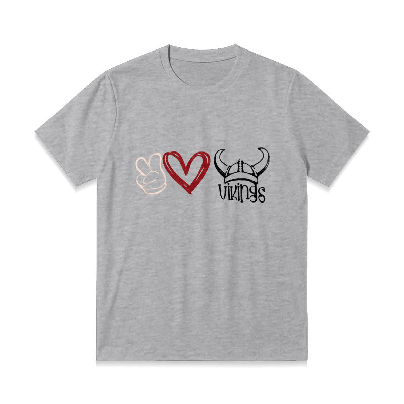 WorldNorse Vikings Heart Design T-shirt