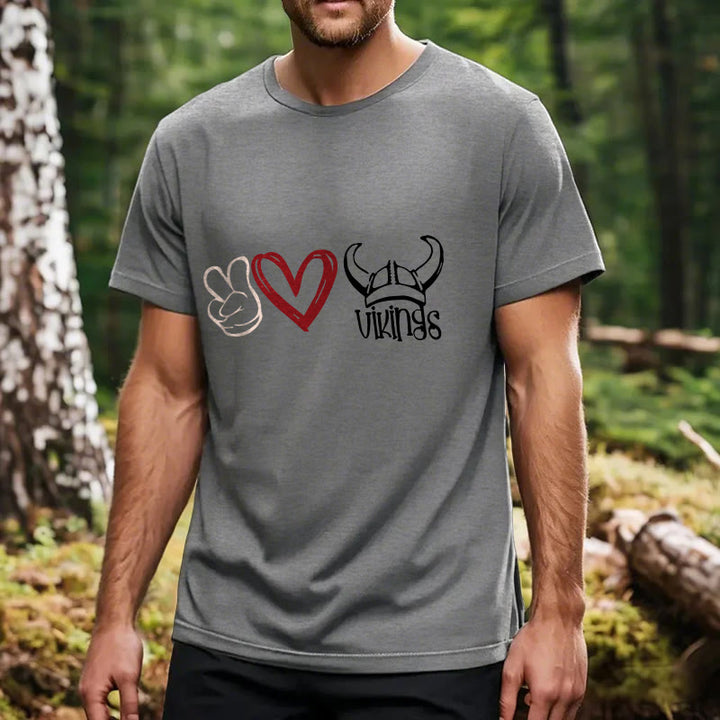 WorldNorse Vikings Heart Design T-shirt