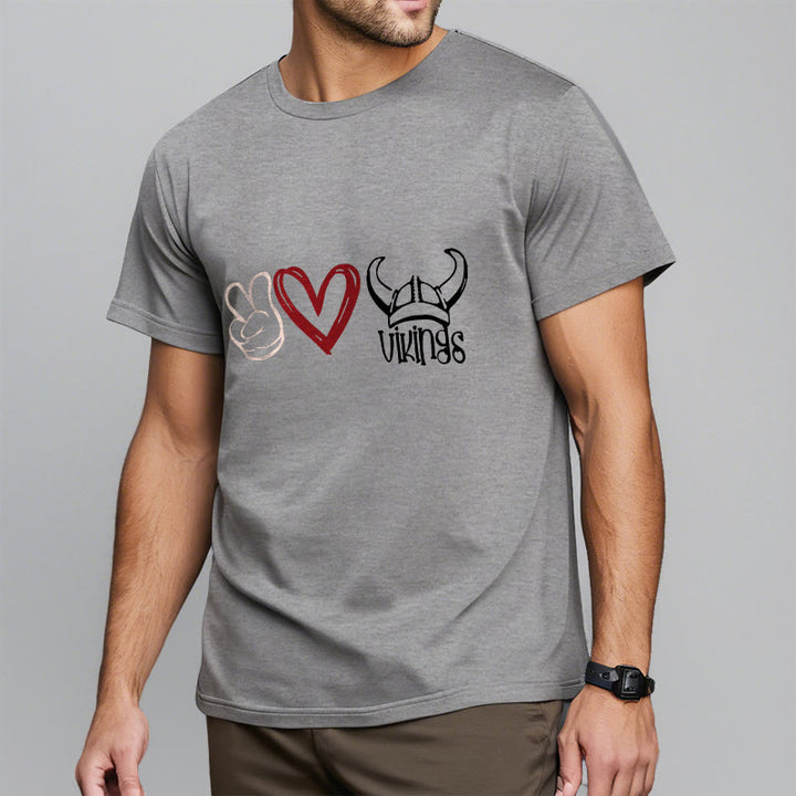 WorldNorse Vikings Heart Design T-shirt