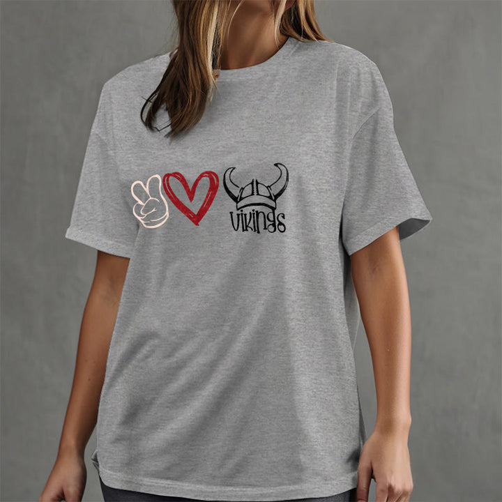 WorldNorse Vikings Heart Design T-shirt - image 24