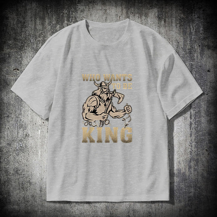 WorldNorse Viking King Of Warrior T-shirt - Grey - 2XL - image 18