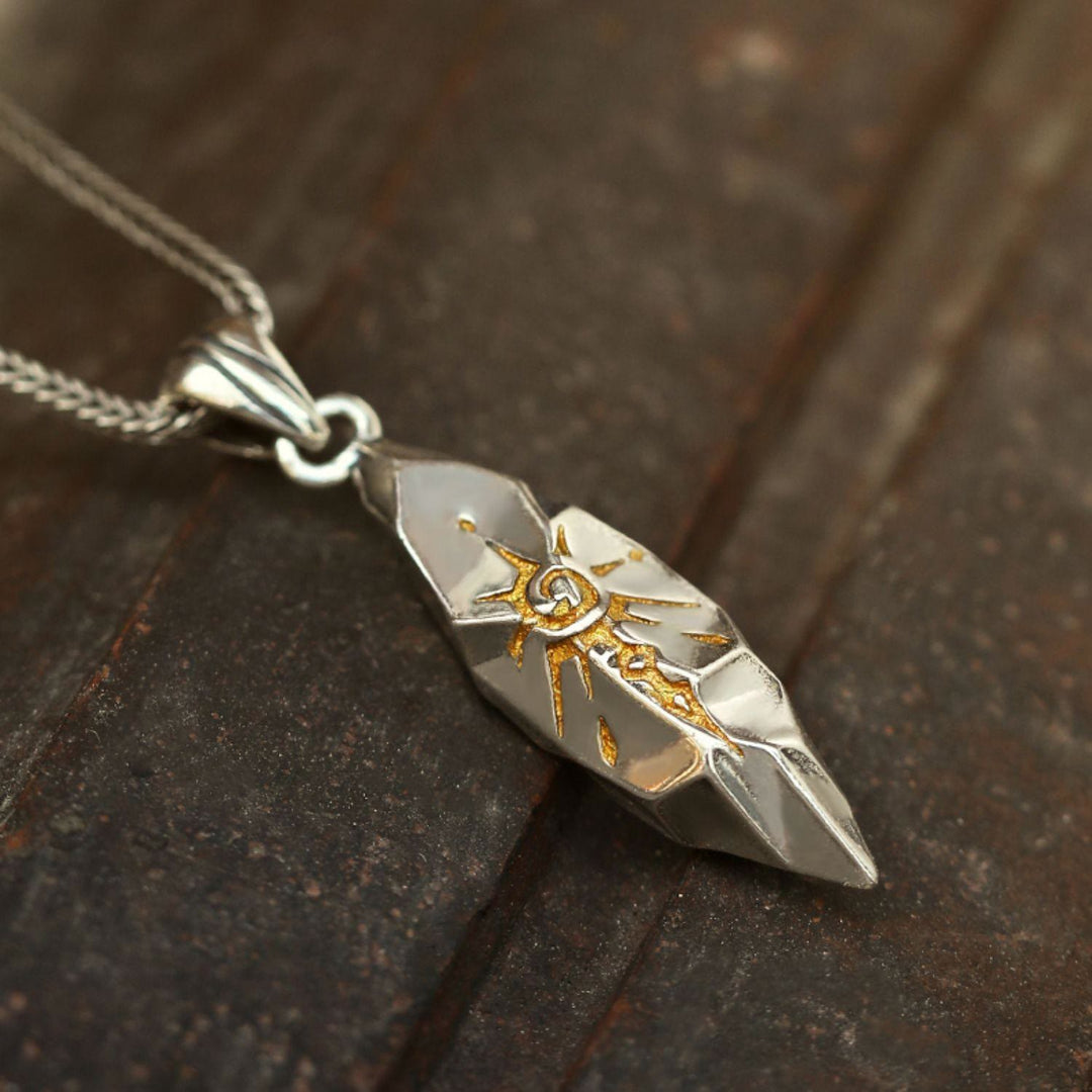 WorldNorse 925 Sterling Silver Wishing Stone Necklace - image 3