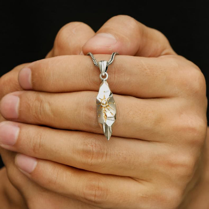 WorldNorse 925 Sterling Silver Wishing Stone Necklace - image 1