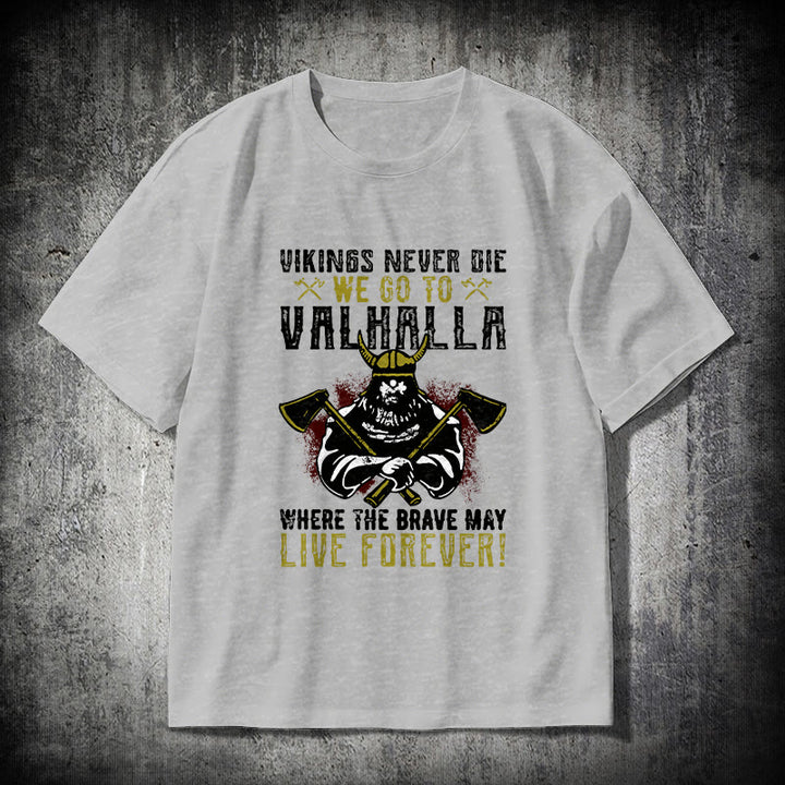 WorldNorse Never Die Valhalla T-shirt - Grey - 2XL - image 18