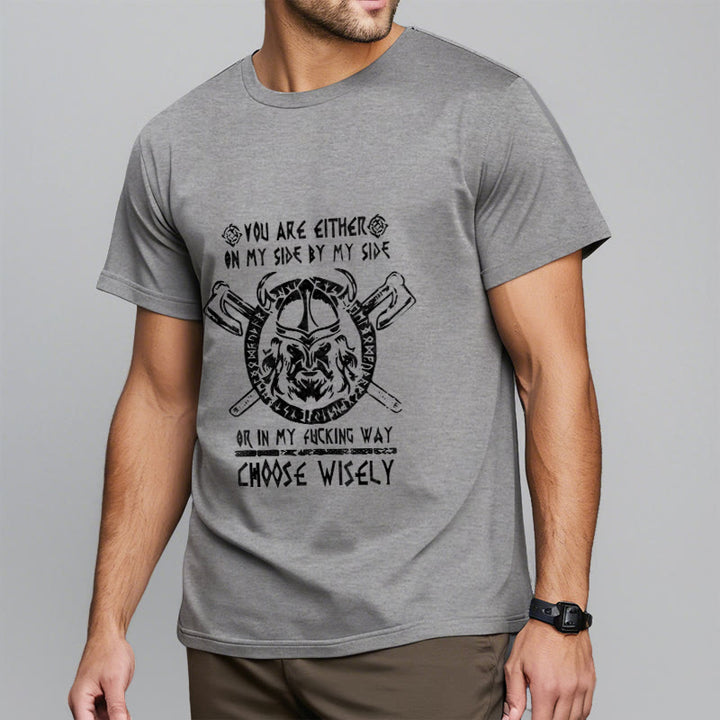 WorldNorse Vikings Rune Odin Symbol Axe T-shirt - image 21