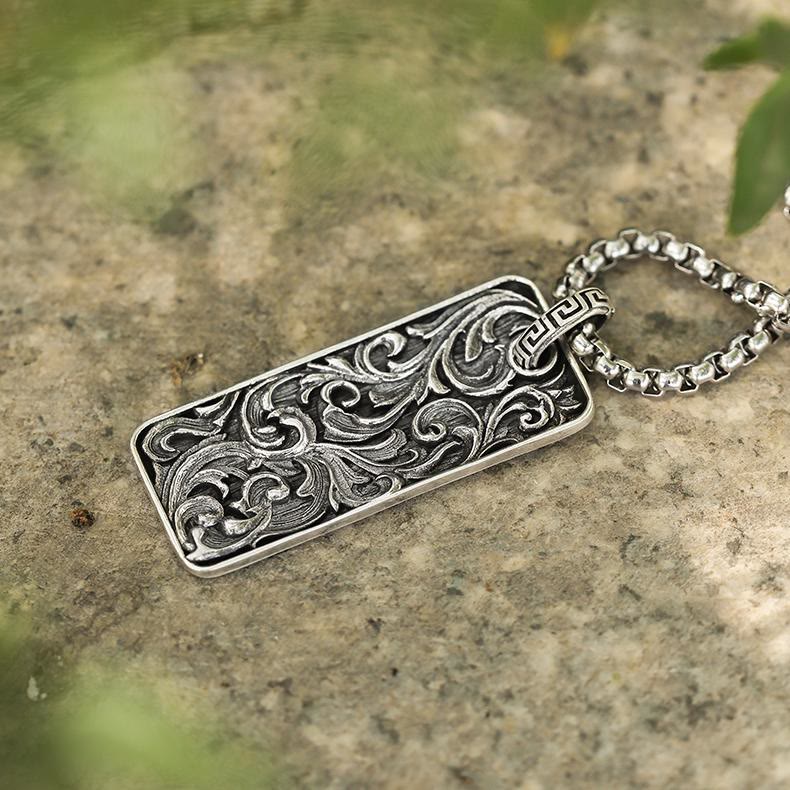 WorldNorse 925 Sterling Silver Whirling Vines Necklace