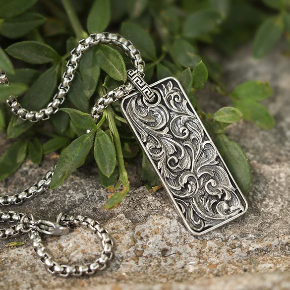 WorldNorse 925 Sterling Silver Whirling Vines Necklace