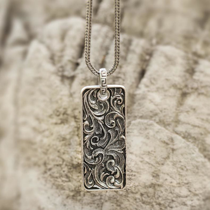 WorldNorse 925 Sterling Silver Whirling Vines Necklace