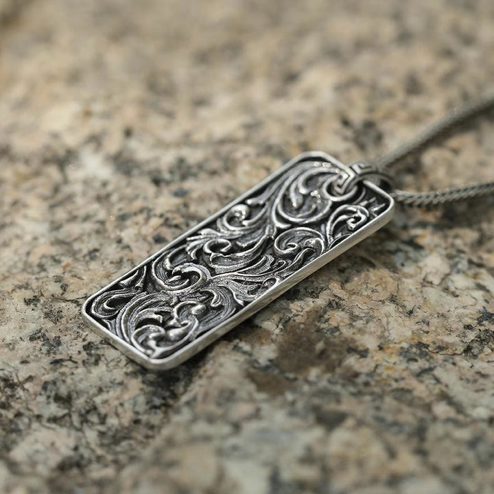 WorldNorse 925 Sterling Silver Whirling Vines Necklace