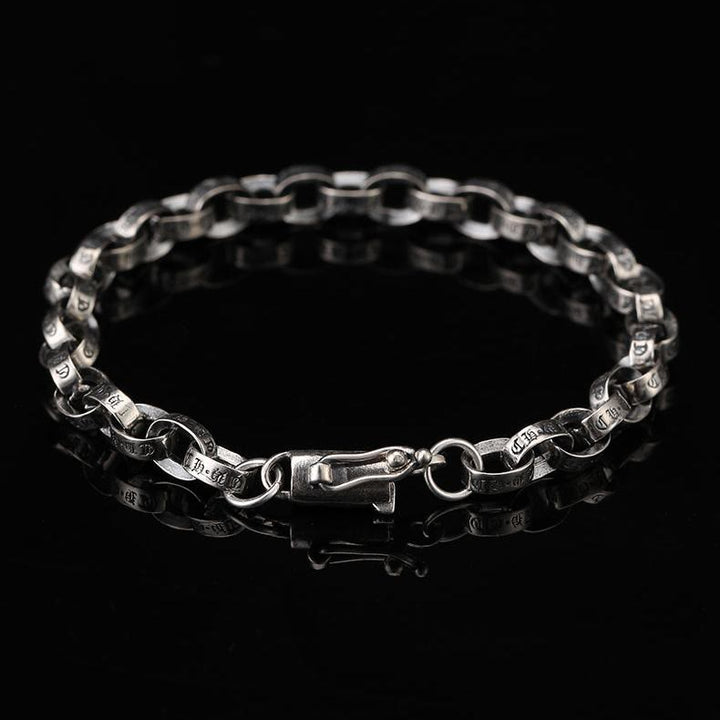 WorldNorse 925 Sterling Silver Gothic Chain Bracelet