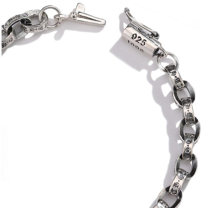 WorldNorse 925 Sterling Silver Gothic Chain Bracelet