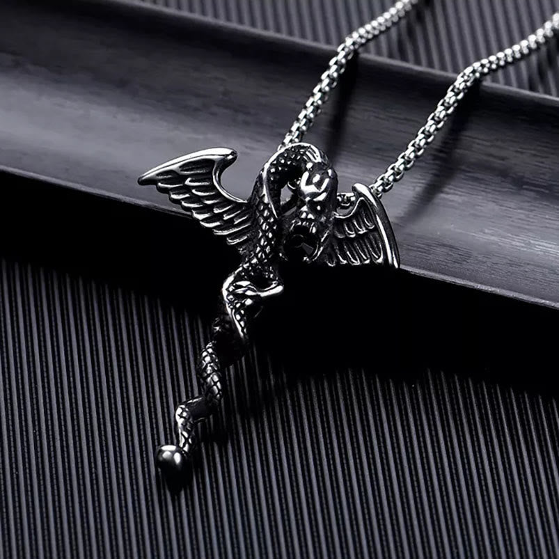 WorldNorse Dragon Wing Sword Necklace