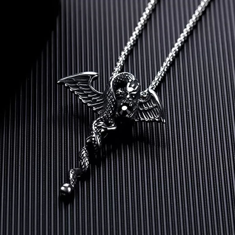 WorldNorse Dragon Wing Sword Necklace