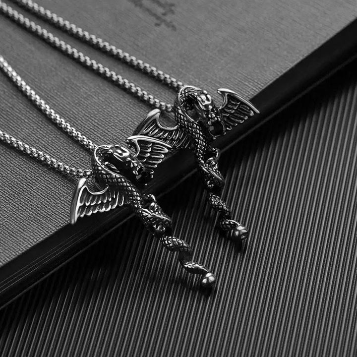 WorldNorse Dragon Wing Sword Necklace - image 6