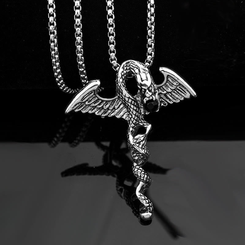 WorldNorse Dragon Wing Sword Necklace