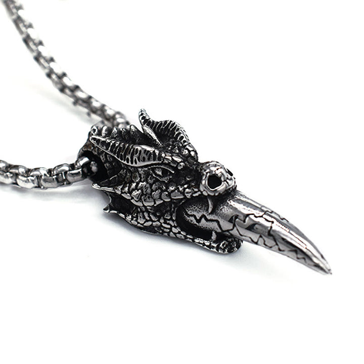 WorldNorse Dragon Head Tooth Necklace