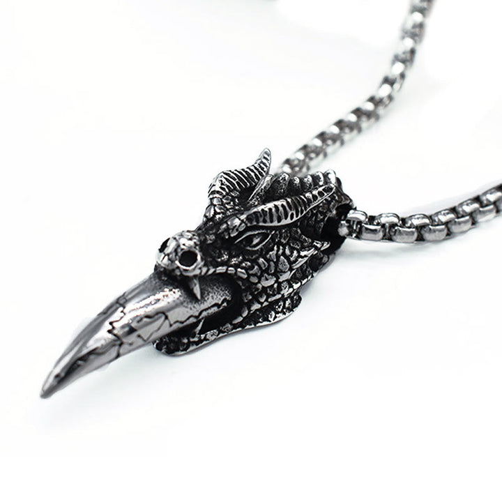 WorldNorse Dragon Head Tooth Necklace