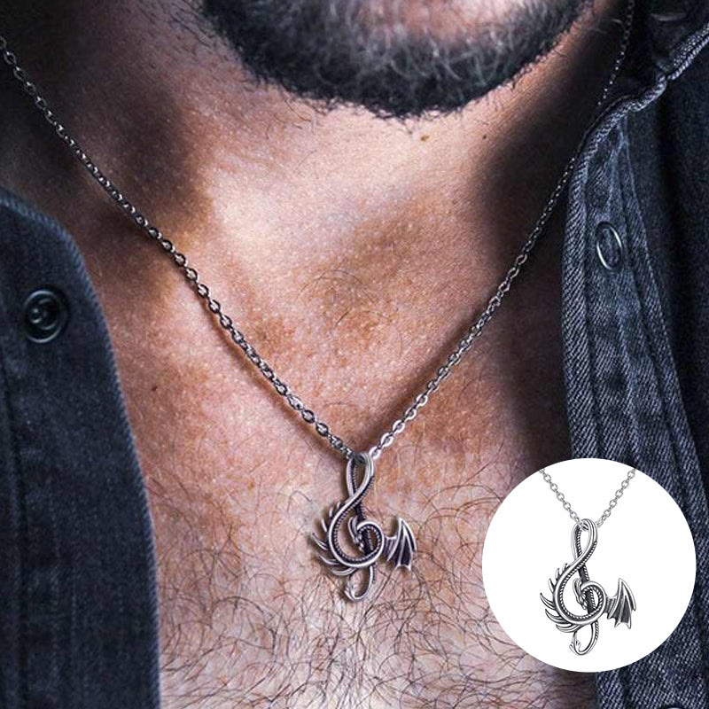 WorldNorse Note Dragon Necklace