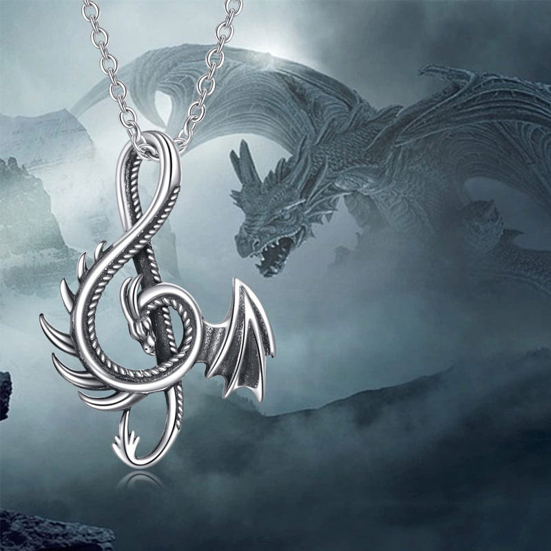 WorldNorse Note Dragon Necklace