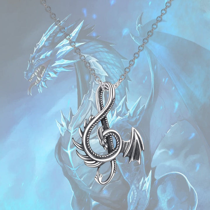 WorldNorse Note Dragon Necklace