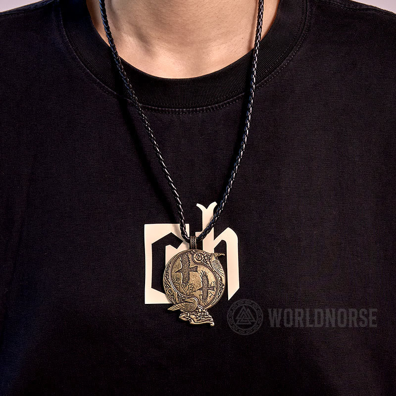 WorldNorse Odin Viking Raven Necklace