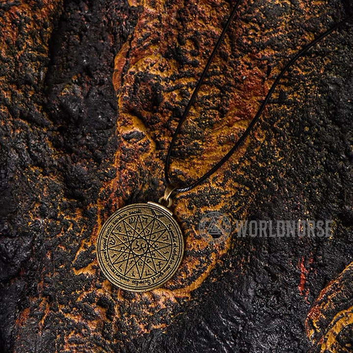 WorldNorse Solomon Amulet Of Power Honor Necklace - Style#2 - Retro Bronze - image 14