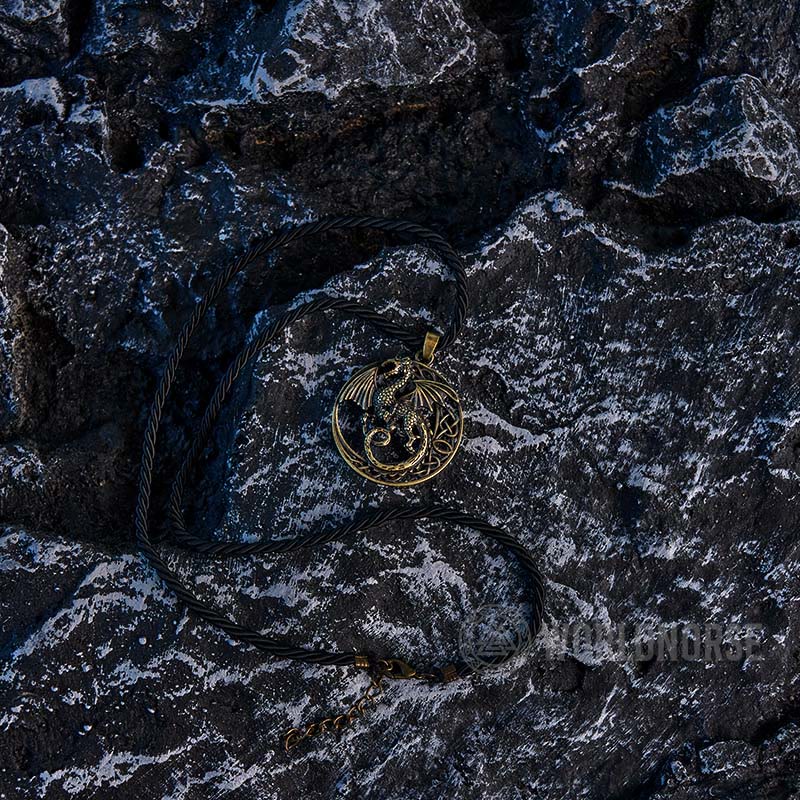 WorldNorse Gothic Celtic Flying Dragon Necklace - image 8