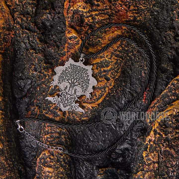 WorldNorse Valknut Spirit Tree Of Life Necklace - image 4