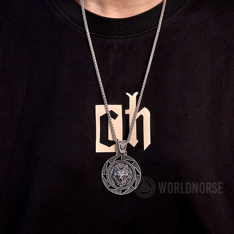 WorldNorse Celtic Mythical Wolf Necklace - image 1