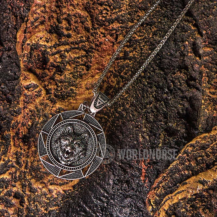 WorldNorse Celtic Mythical Wolf Necklace - With 70cm Chain - image 2