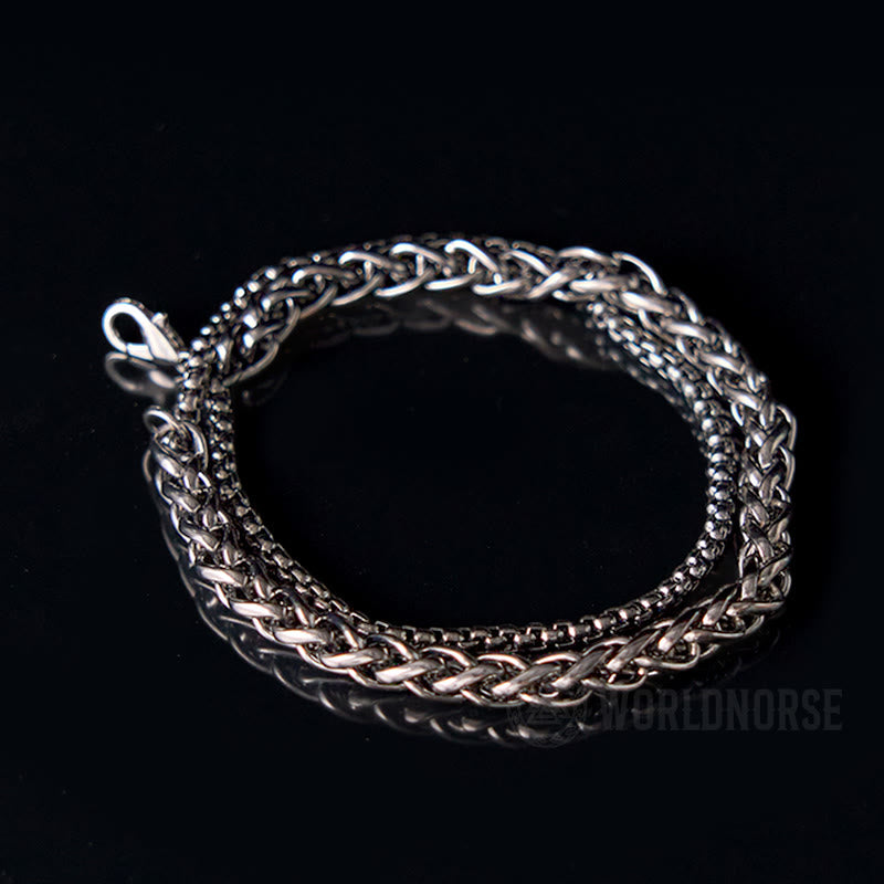 WorldNorse Double Layer Keel Chain Bracelet