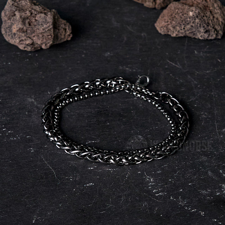 WorldNorse Double Layer Keel Chain Bracelet