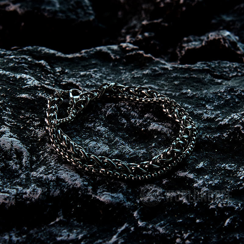 WorldNorse Double Layer Keel Chain Bracelet