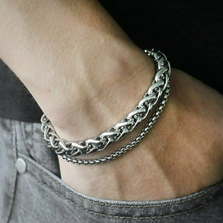 WorldNorse Double Layer Keel Chain Bracelet