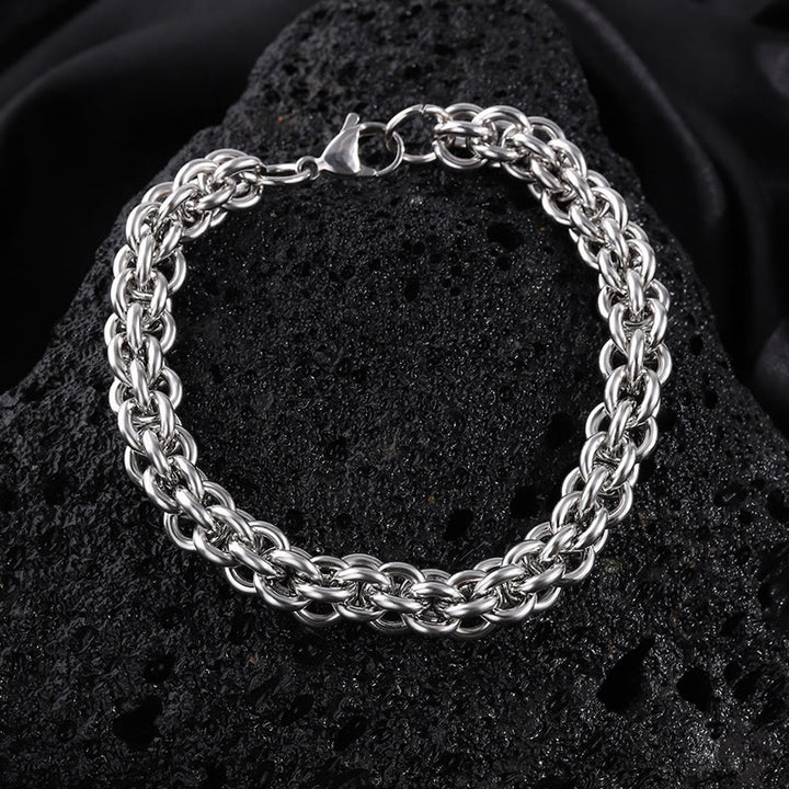 WorldNorse Lobster Claw Clasp Rope Chain Bracelet