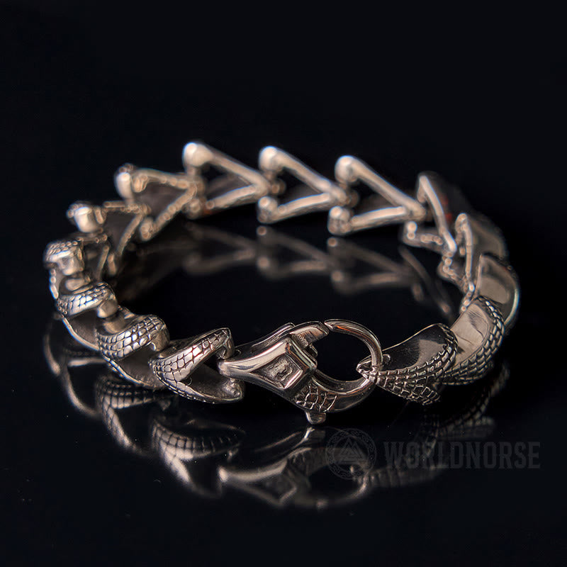 WorldNorse Scale Pattern Titanium Steel Bracelet