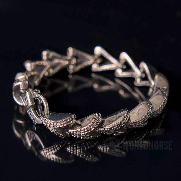 WorldNorse Scale Pattern Titanium Steel Bracelet