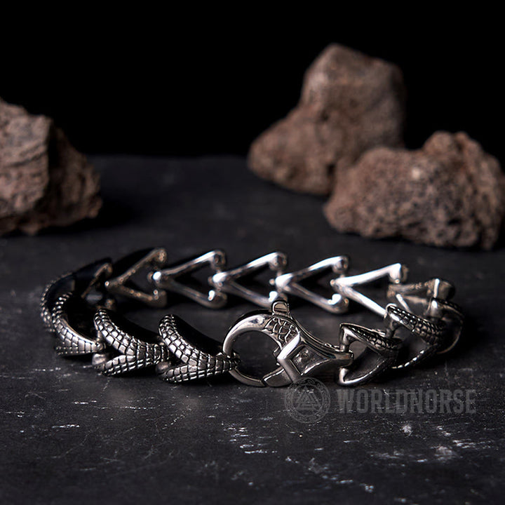 WorldNorse Scale Pattern Titanium Steel Bracelet