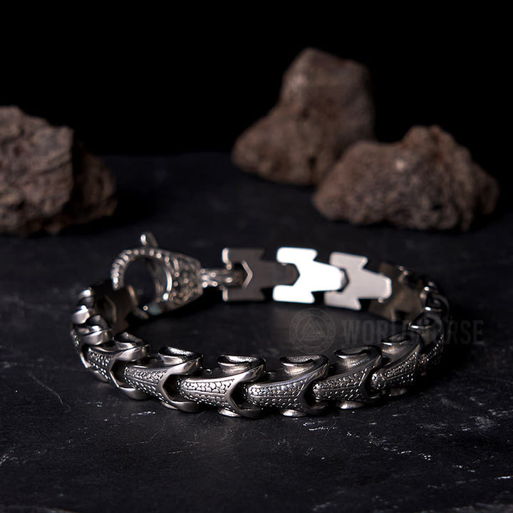 WorldNorse Dragon Scale Bone Bracelet