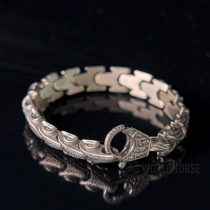 WorldNorse Dragon Scale Bone Bracelet