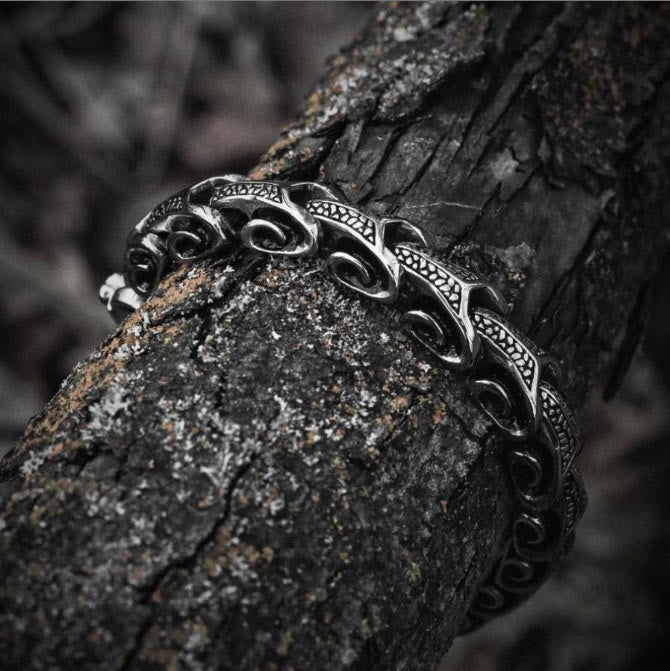 WorldNorse Dragon Scale Bone Bracelet