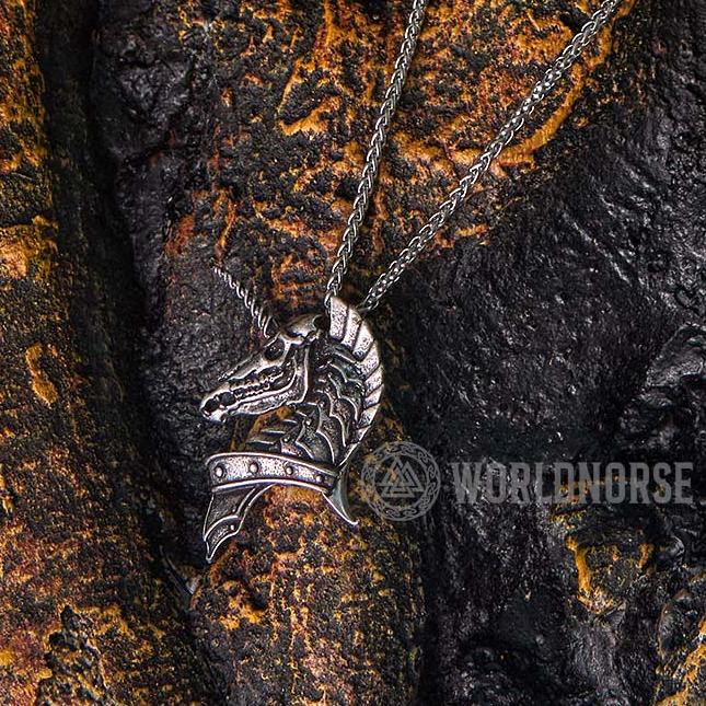 WorldNorse Unicorn Holy Beast Necklace